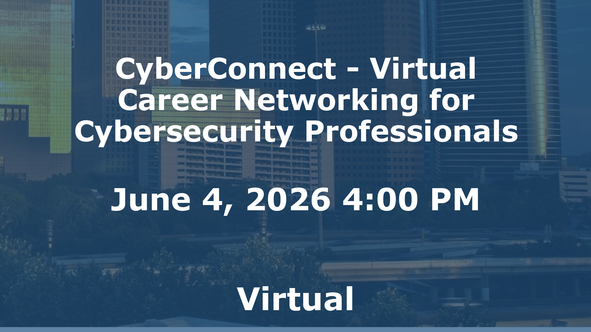 CyberConnect - Virtual Career Networking for Cybersecurity Professionals event image